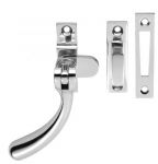 Satin Chrome Tear Drop Spoon-end LH / RH Window latch (SCP879)